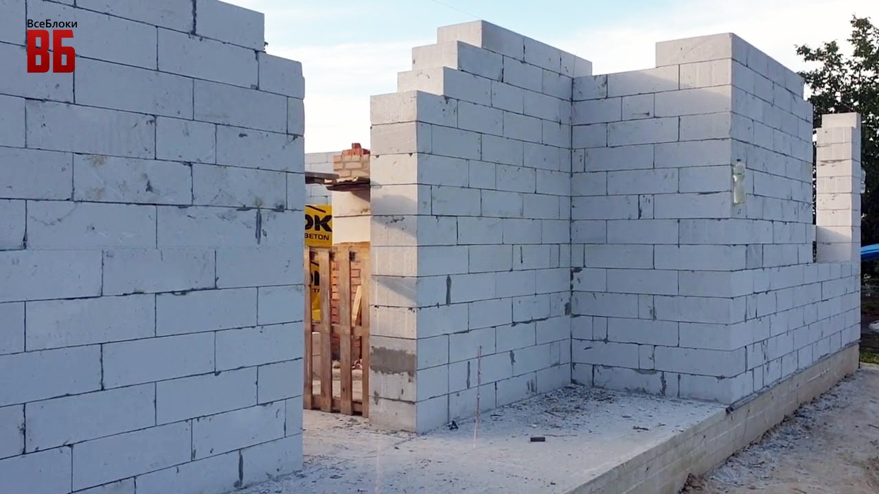 строительство дома из газоблок